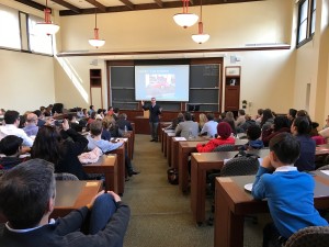 David Oscar Markus teaches the "kids case" at his 20-year Harvard Law School Reunion