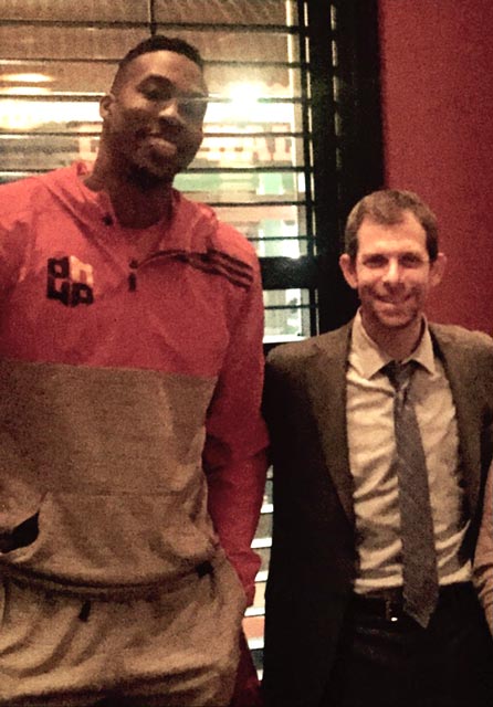 Dwight Howard with his lawyer David Markus